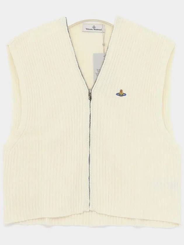 비비안웨스트우드 ORB로고 집업 울 캐시미어 니트 남성조끼 3803004Q Y0037 A408