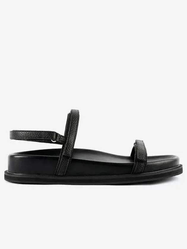 무드나잇 제이슨 슬림 벨크로 플랫폼 샌들 블랙 Moodnight Jason Slim Velcro Platform Sandals Black