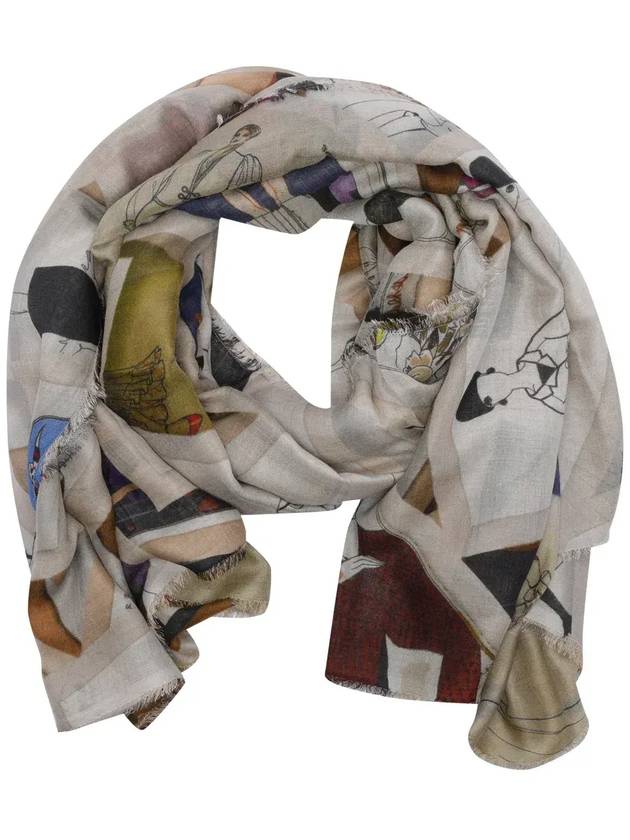 팔리에로 사르티 일러스트 스카프 2141_96030