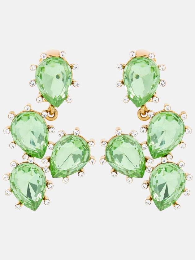 NB04 오스카드라렌타 여성 귀걸이 Cactus crystal embellished drop earrings P00914565