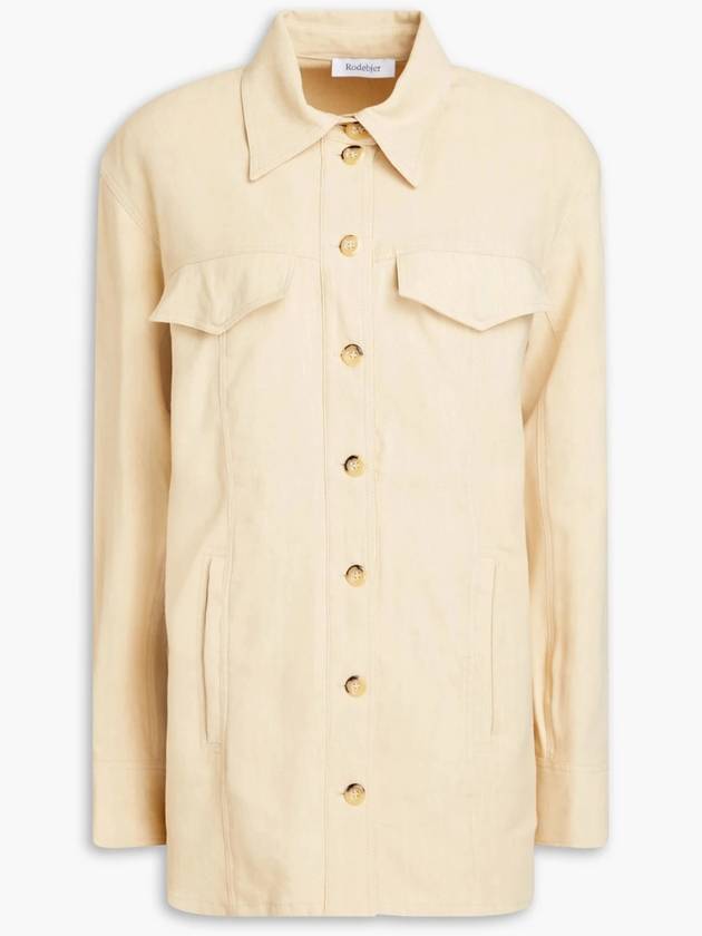 NB07 로데브예 여성 셔츠 Aria belted linen blend twill midi shirt dress 1647597299208491