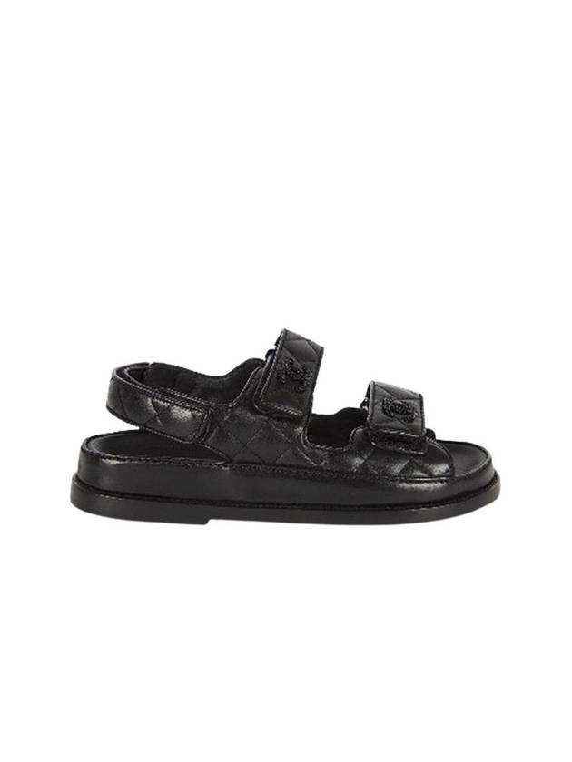 샤넬 램스킨 샌들 블랙