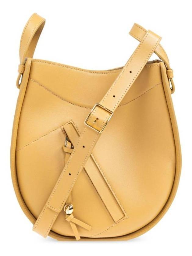 로에베 해먹 슬라이스 샤이니 카프스킨 크로스 백 사하라