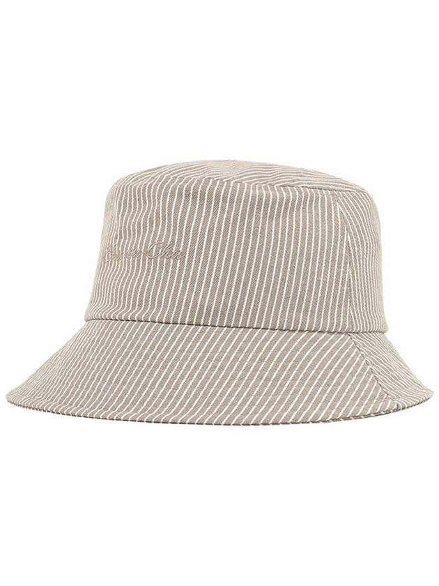 C23MHT008W 스트라이프 버킷햇 Beige
