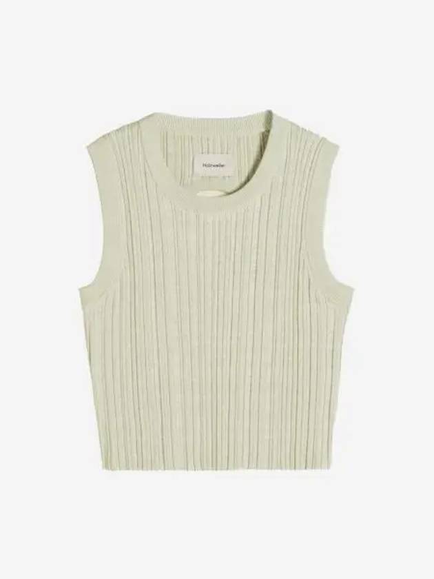홀츠베일러 우먼 쿠모 크롭 니트 탑 라이트 그린 믹스 Holzweiler Women Cumo Cropped Knit Top Light Green Mix