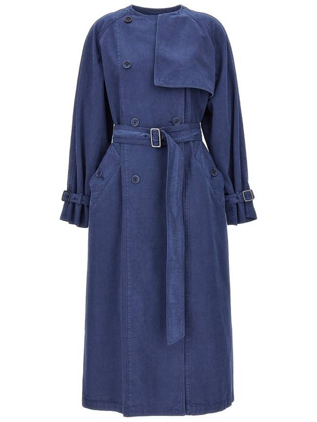 Max Mara 칼라오 벨트 트렌치코트