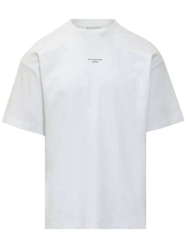 Funny Mr. 슬로건 프린트 크루넥 티셔츠 PERMTS202CO002_OPW