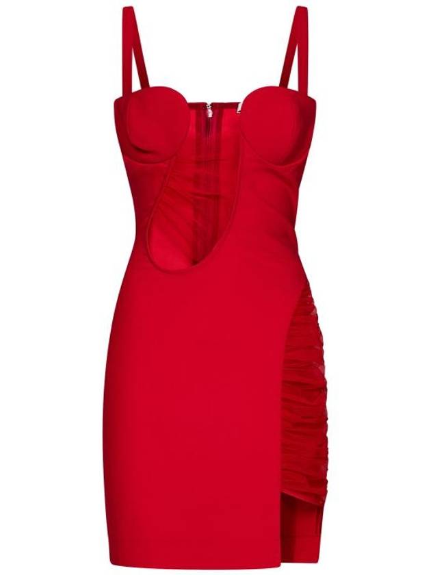 23FW 넨시 도자카 숏 원피스 NDAW23DR158 RED