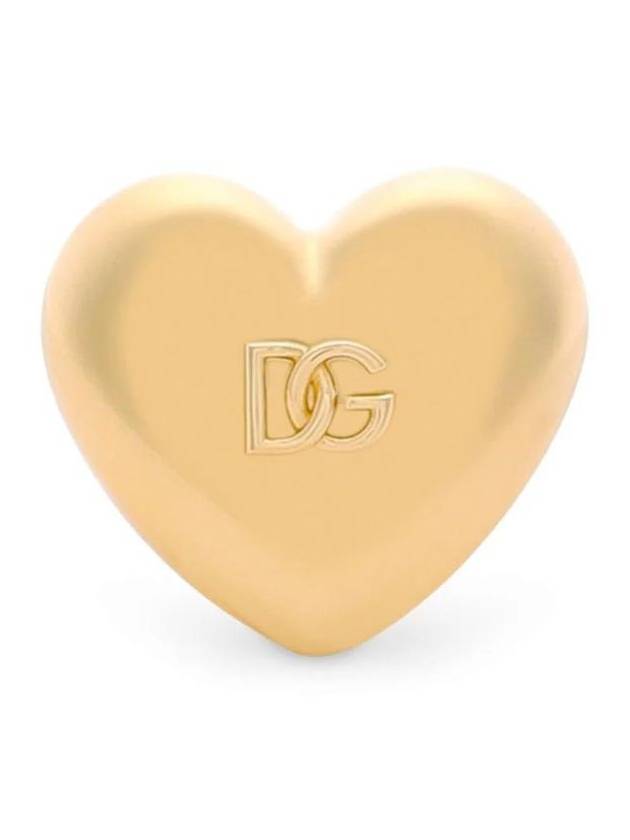 돌체앤가바나 엠보스드 로고 하트 링 WRQ8S1W1111