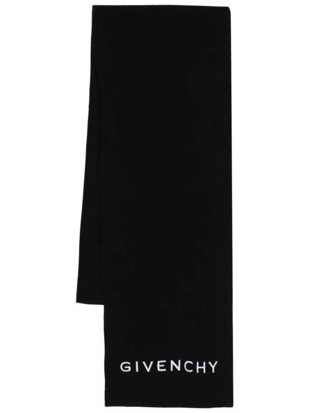 지방시 로고 자수 니트 스카프  BP007RP0H7