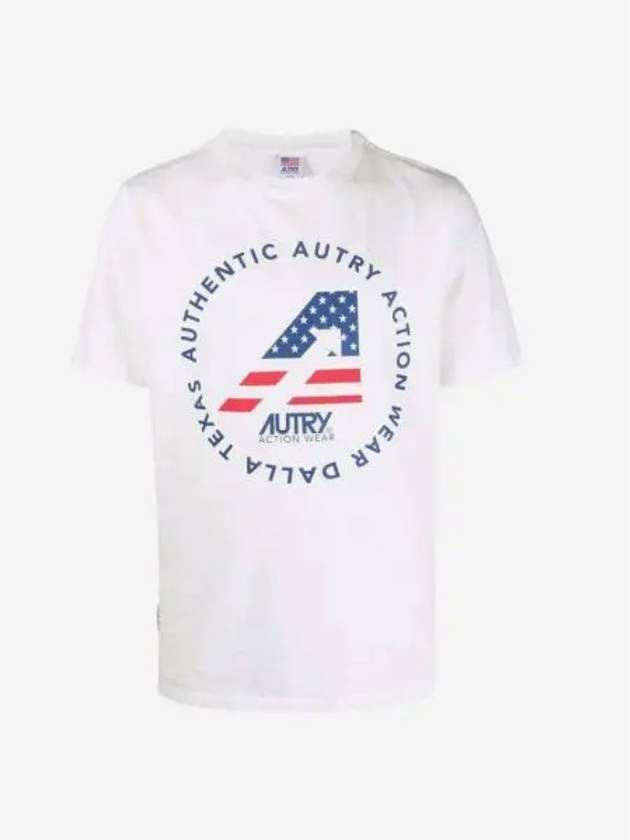 오트리 아이코닉 로고 어센틱 티셔츠 화이트 Autry Iconic Logo Authentic T Shirt White