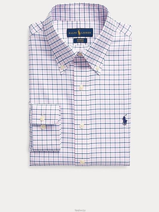 폴로 랄프로렌 커스텀핏 이지케어 로즈네이비 셔츠