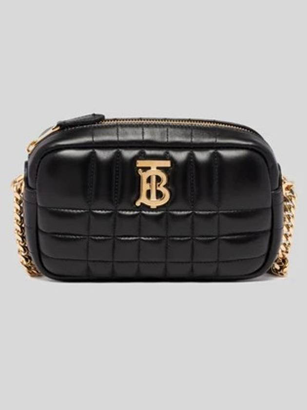 버버리 여성 퀼팅레더 미니 롤라 숄더 백 블랙 8060836