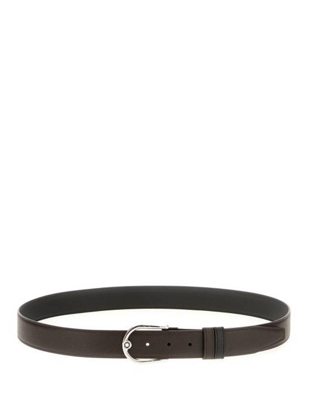 몽블랑 홀스슈 버클 벨트 35mm 브라운