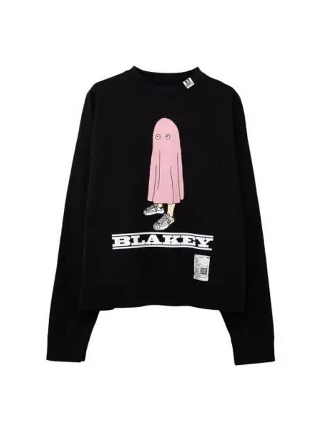 메종 미하라 야스히로 블레이키 프린티드 풀오버 블랙 Maison Mihara Yasuhiro Blakey Printed Pullover Black