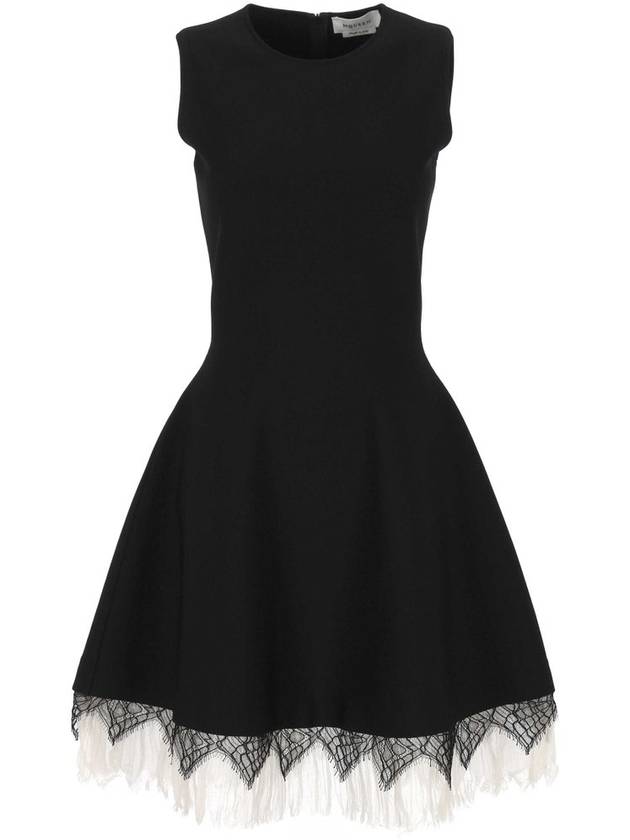 알렉산더 맥퀸 코브웹 레이스 니트 드레스