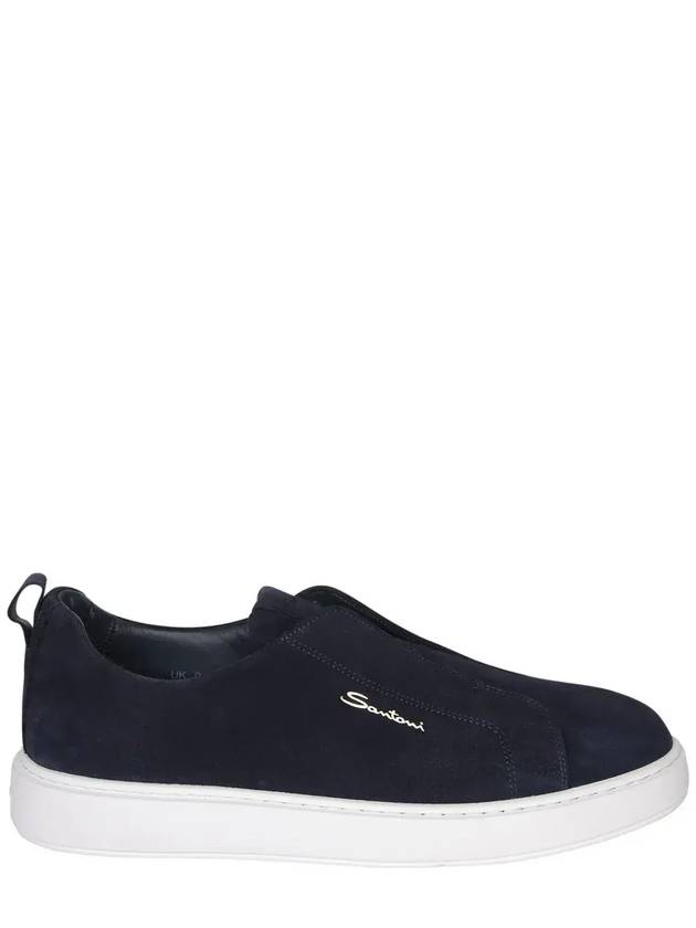 Santoni 로고 프린트 슬립온 스니커즈 21959SEY_U60