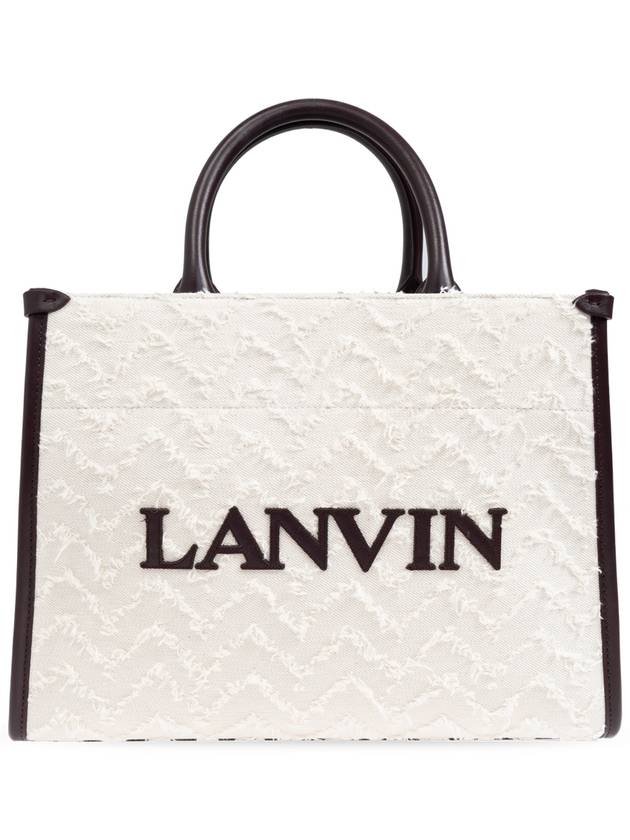24FW 랑방 여성 토트 백 Lanvin ‘Bandouliere’ Shopper Bag  Women's  Cream