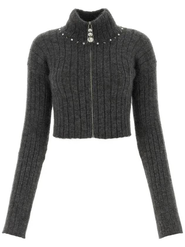 Alessandra Rich 집업 크롭 카디건 FAB3485_8034