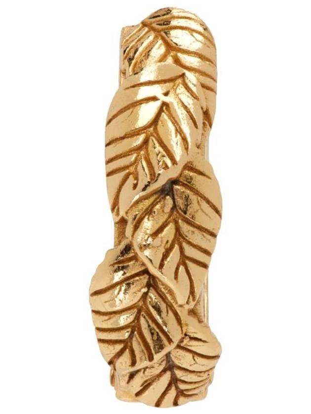 Gold Leaves Hoop Single Earring 241883M144001