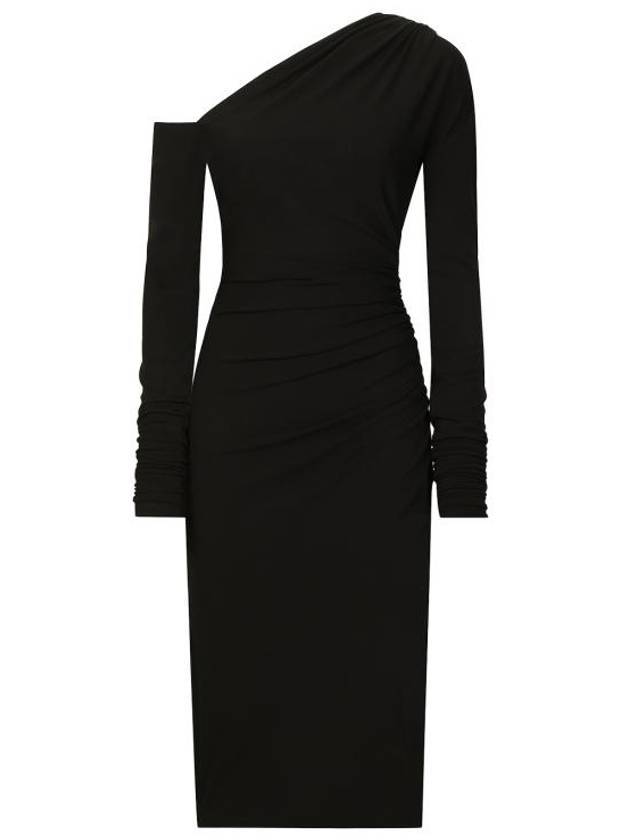 24FW 돌체앤가바나 미디 원피스 30228413 F6JLQT FUIBF N0000 Black