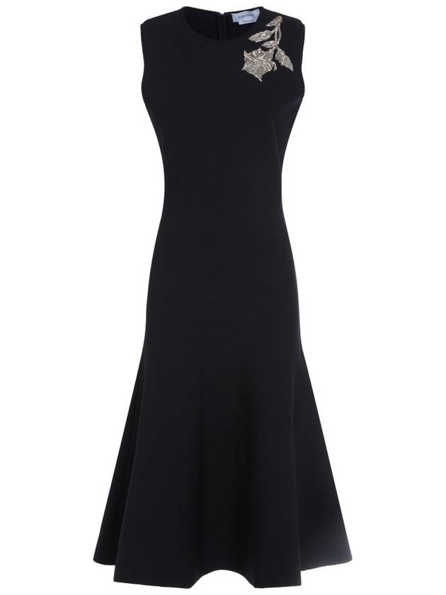 알렉산더 맥퀸 밴시 자수 니트 드레스