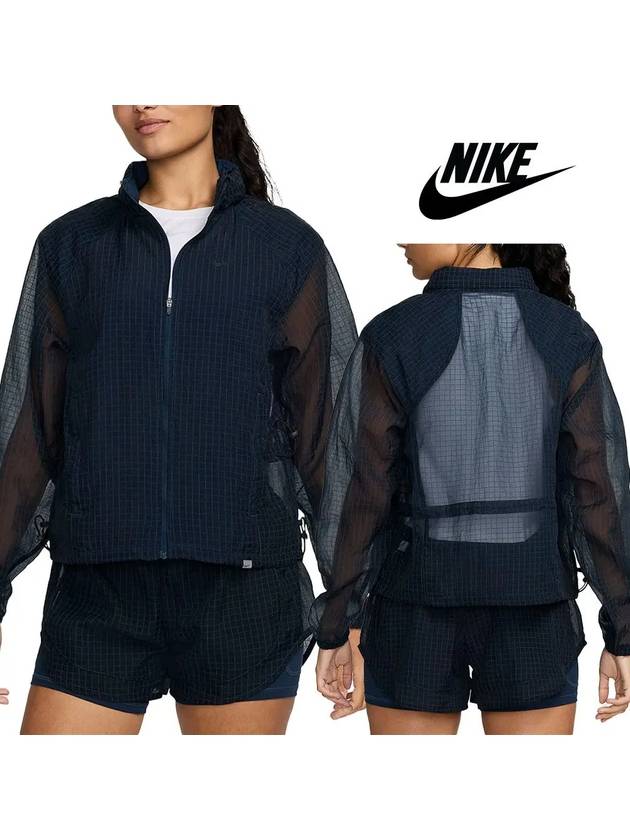 나이키 바람막이 여성 런닝 디비전 패커블 탑 재킷 네이비
