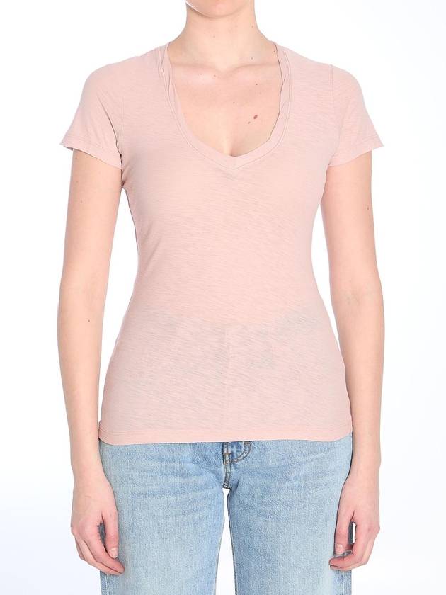 JAMES PERSE V넥 티셔츠 WUA3695DEGAS