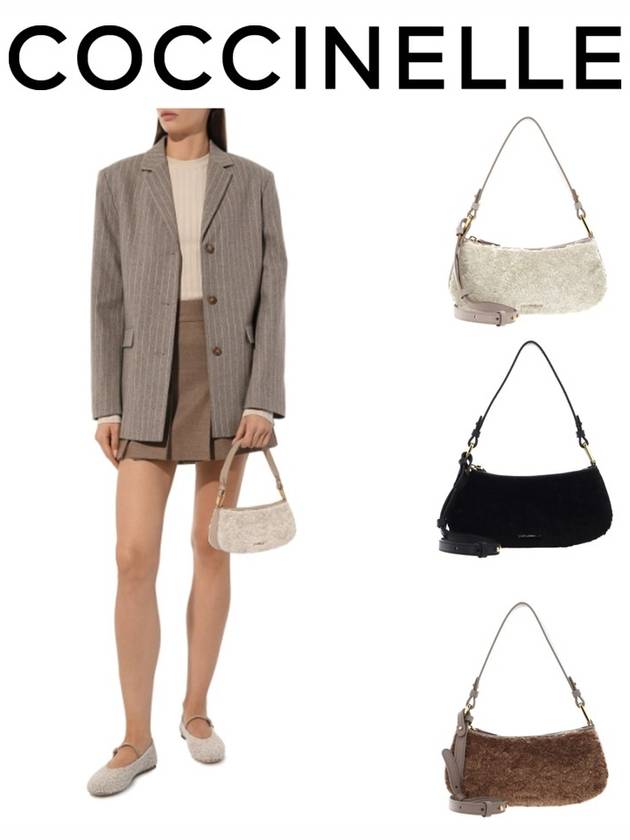 코치넬리 가방 메르빌 아스트라칸 퍼 미니 숄더백 E5 PRQ 52 01 01