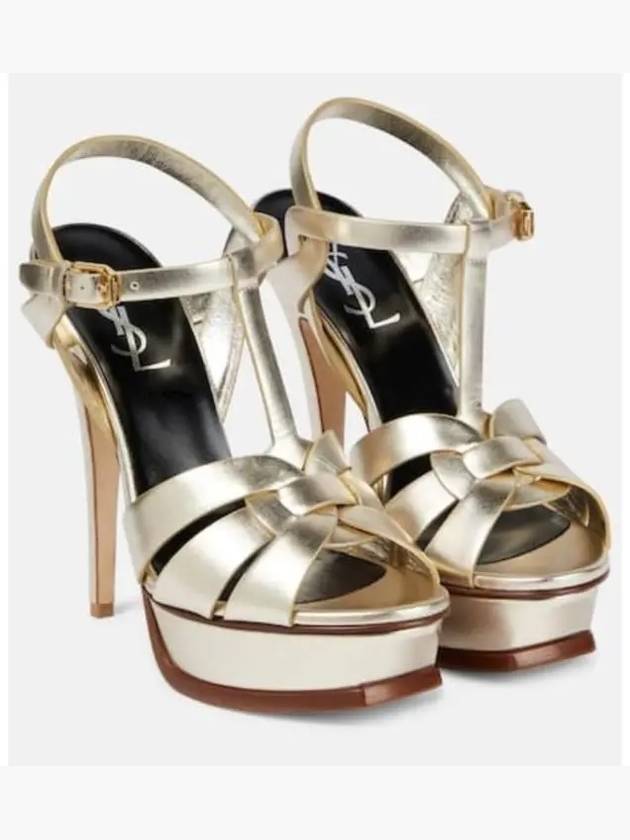 생로랑 트리뷰트 105 레더 플랫폼 샌들