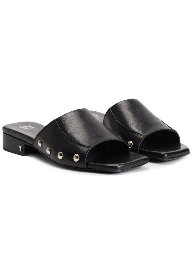 아미 플랫 가죽 샌들 FSV901840 001