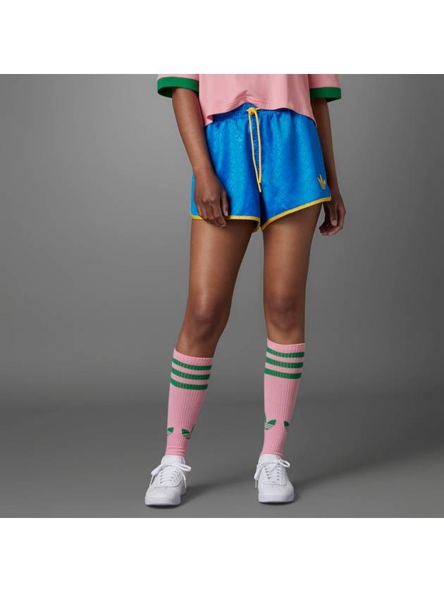 아디다스 모노그램 쇼츠 IB2063 블루 WOMENS UK6 8