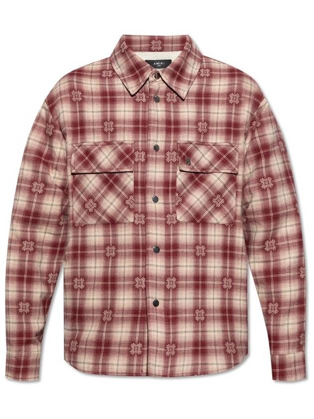 아미리 체크 셔츠 재킷