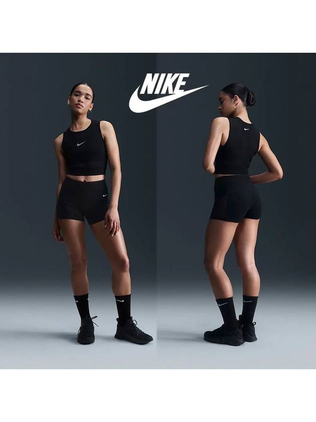 나이키 나시 여성 프로 메시 탱크 탑 티셔츠 블랙