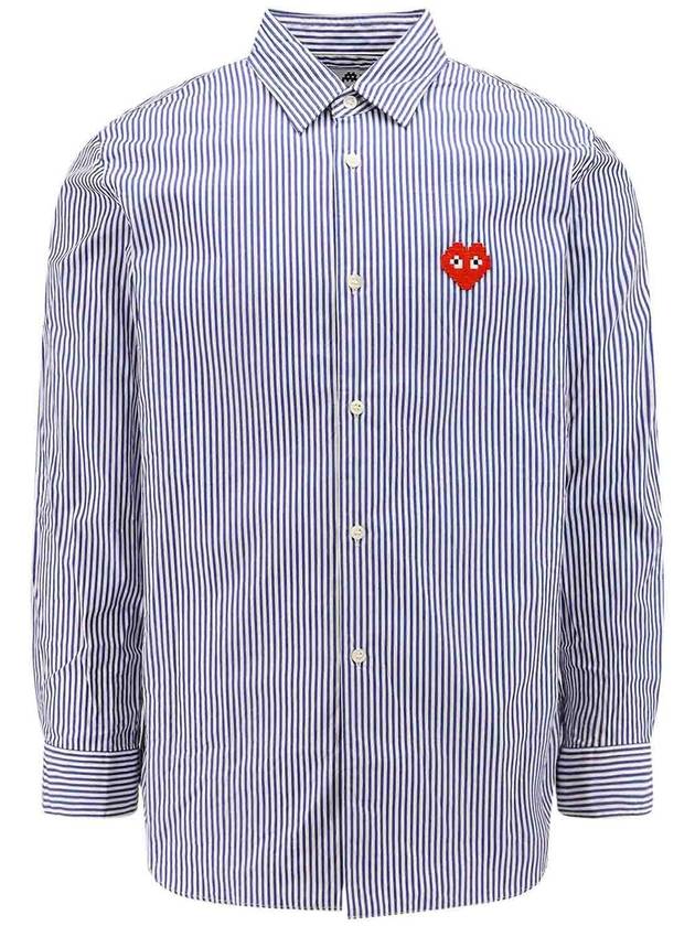 Comme des Garcons Play Cotton shirt with striped motif