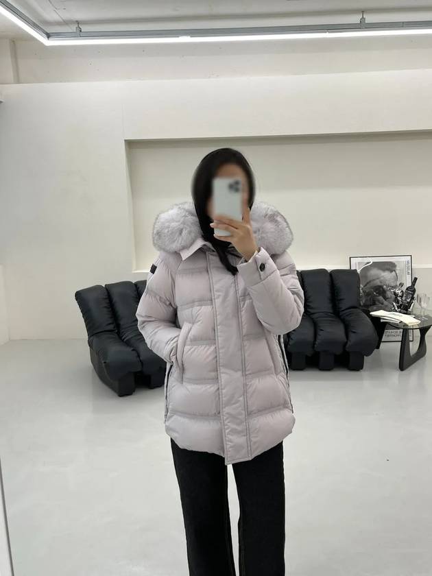 24FW 페트레이 여성 TAKAN MQS 퍼 트리밍 후드 푸퍼 자켓 아이스 PED511
