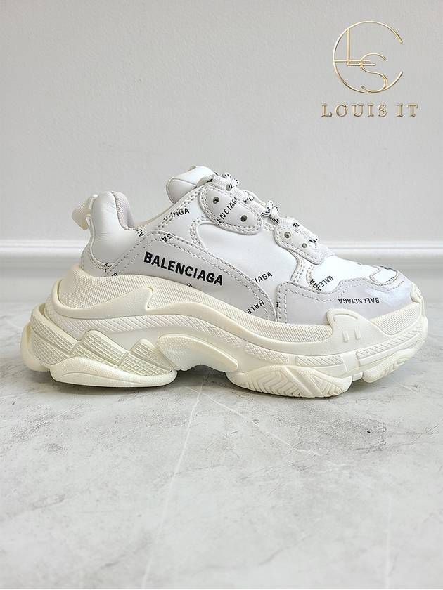 발렌시아가 화이트 올오버 트리플S 스니커즈