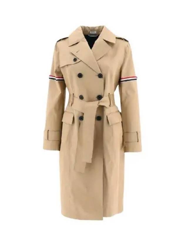 W 톰브라운 매킨토시 암밴드 하이 암홀 트렌치 코트 카키 W Thom Browne Mackintosh Armband High Armhole Trench Coat Khaki