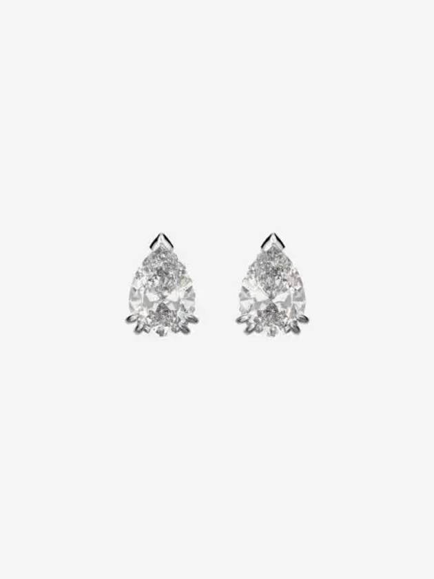 W 스와로브스키 밀레니아 스터드 이어링 화이트 로듐 플래팅 W Swarovski Millenia Stud Earrings White Rhodium Plated