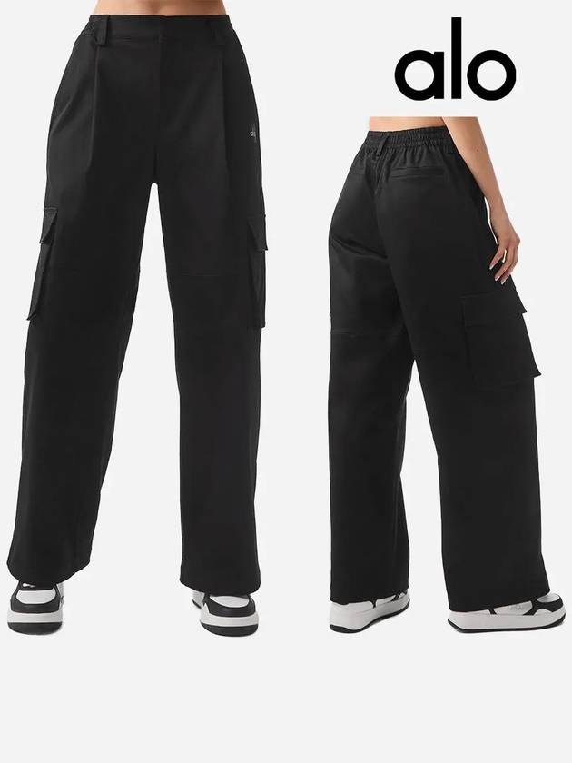 알로 alo 바지 나이트 아웃 카고 팬츠 블랙