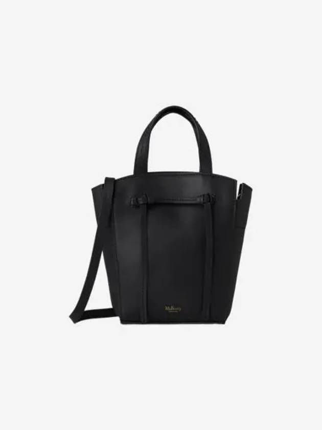 멀버리 리파인드 플랫 카프 클로벨리 미니 토트 블랙 Mulberry Refined Flat Calf Clovelly Mini Tote Black