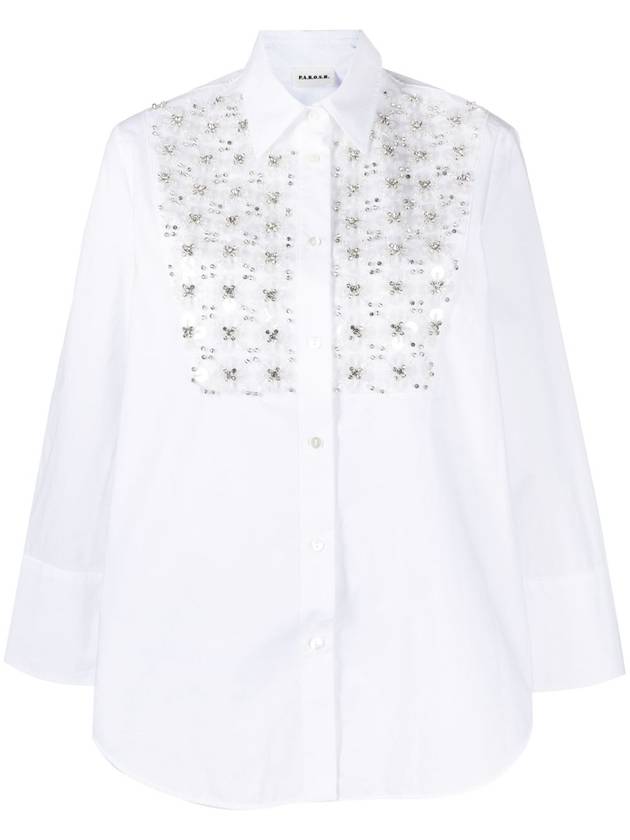 파로쉬 플라스트론 코튼 긴팔 셔츠 화이트