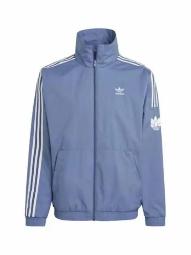 아디다스 3D 트레포일 3 스트라이프 트랙자켓 블루