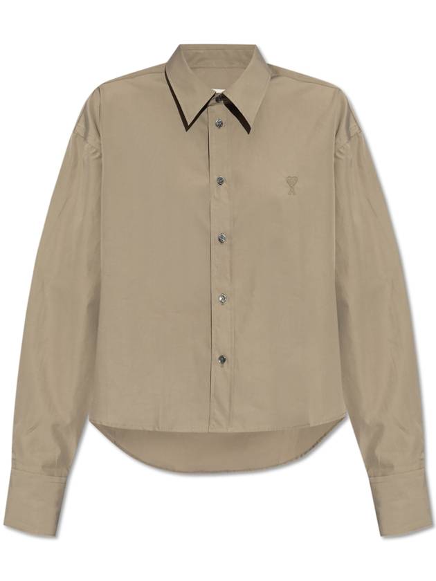 Ami Alexandre Mattiussi Shirt With Logo  Women's  Grey