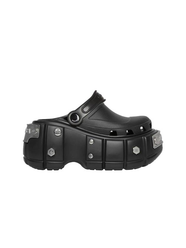 발렌시아가 x 크록스 하드크록스 샌들 블랙