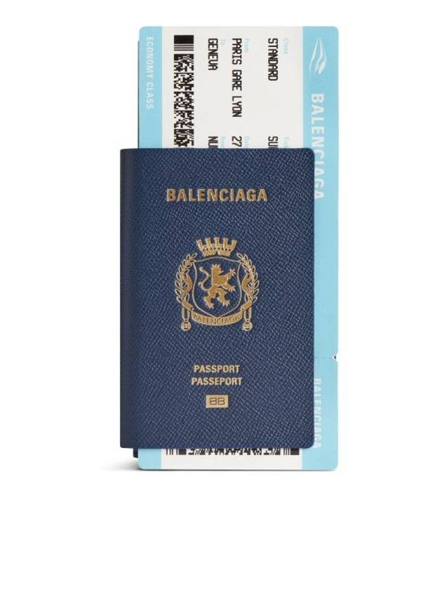25SS 발렌시아가 지갑 7877742AA3R4734 PASSPORT BLUE Blue