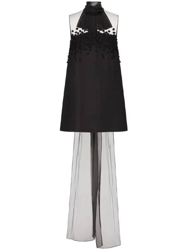 24FW 발렌티노 가라바니 미디 원피스 5B0VAB208HF0NO Black