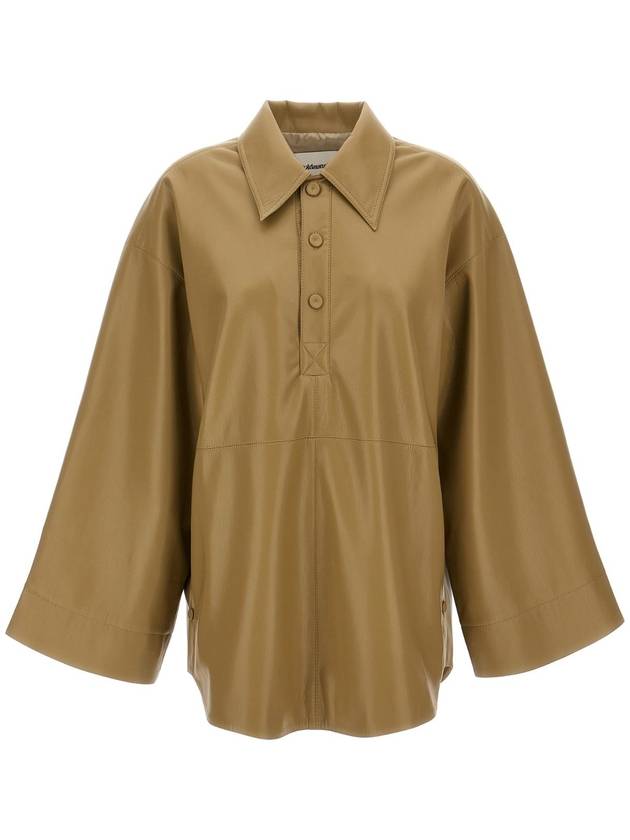 NANUSHKA & 39 클라리스& 39 블라우스 NW23PFTP00565KHAKI