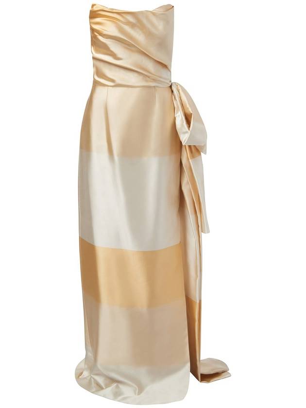 Athena Strapless Silk Gown