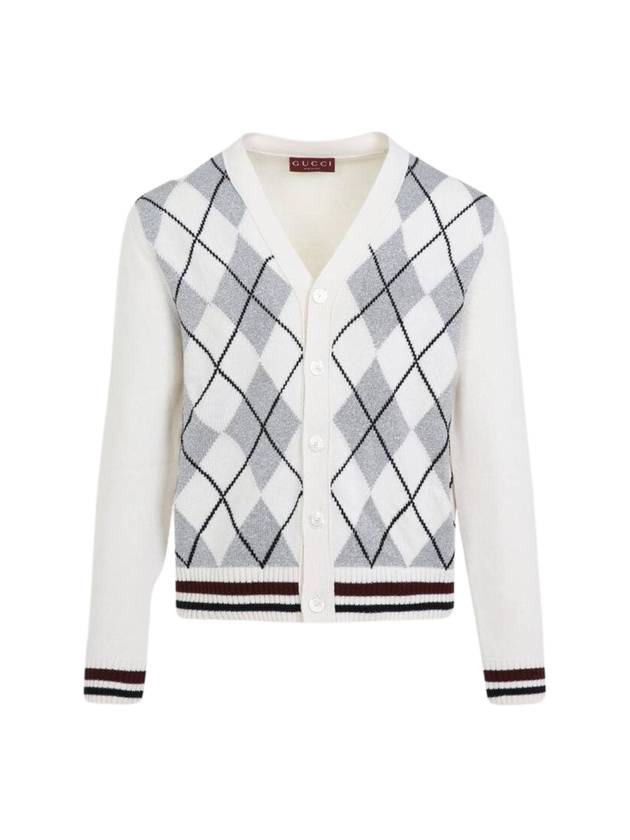 25SS 구찌 가디건 806192 XKEI6 9074 WHITE SILVER